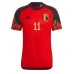 Belgia Yannick Carrasco #11 Koszulka Podstawowych MŚ 2022 Krótki Rękaw